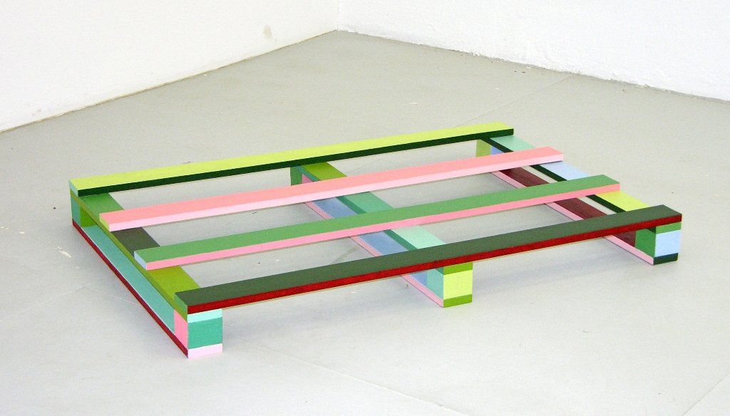 Palette Acryl auf Holz 120 x 80 x 10 cm 2015