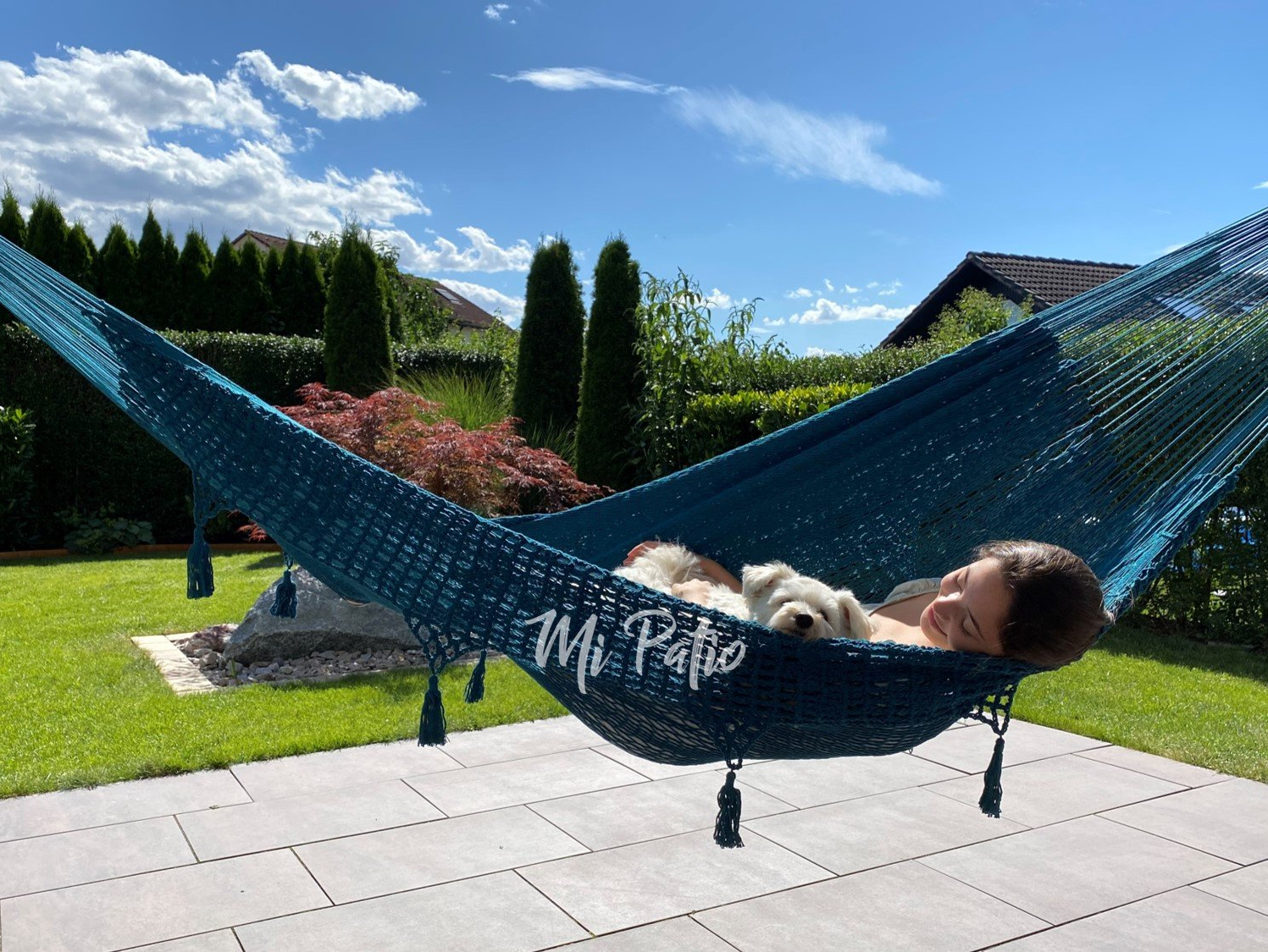 Hängematten Verano aus dicker Baumwolle Maya Hängematte, Netzhängematte aus dicker Baumwolle