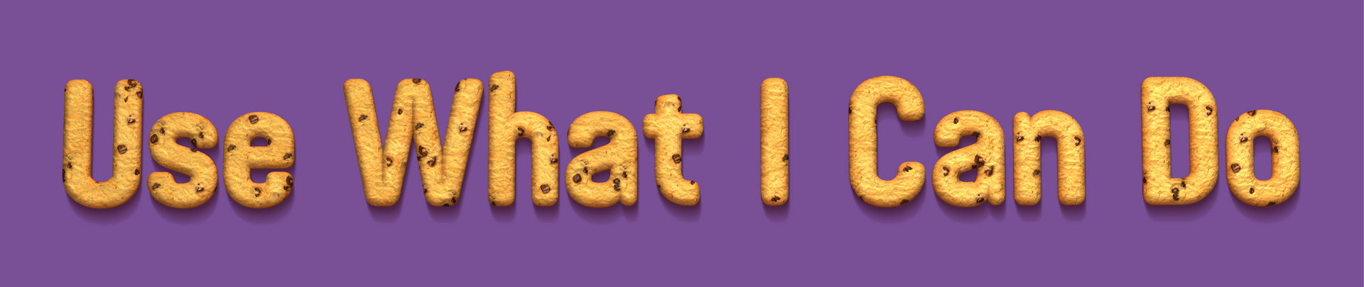 Text that looks like baked cookies. Text reads