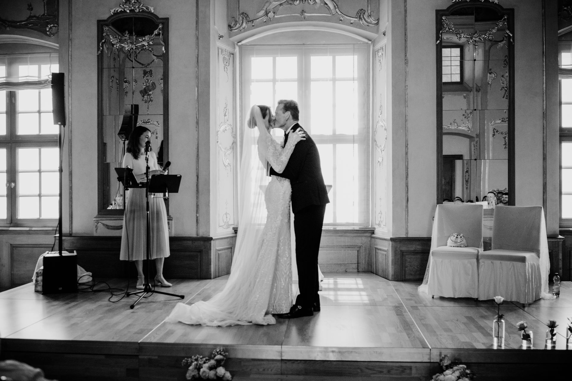 Hochzeitsfotografin schwarz weiss