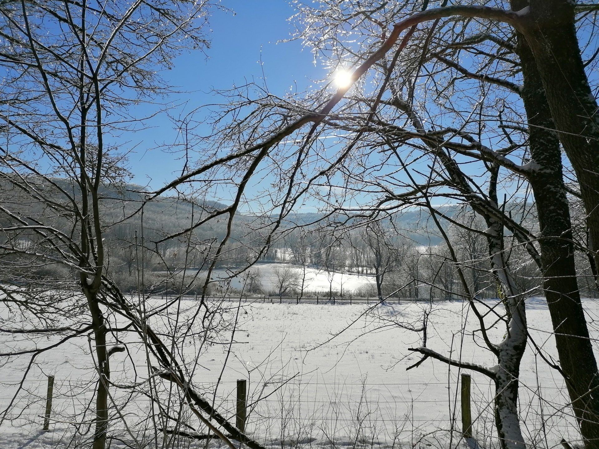 Endlich mal wieder Schnee im Tal