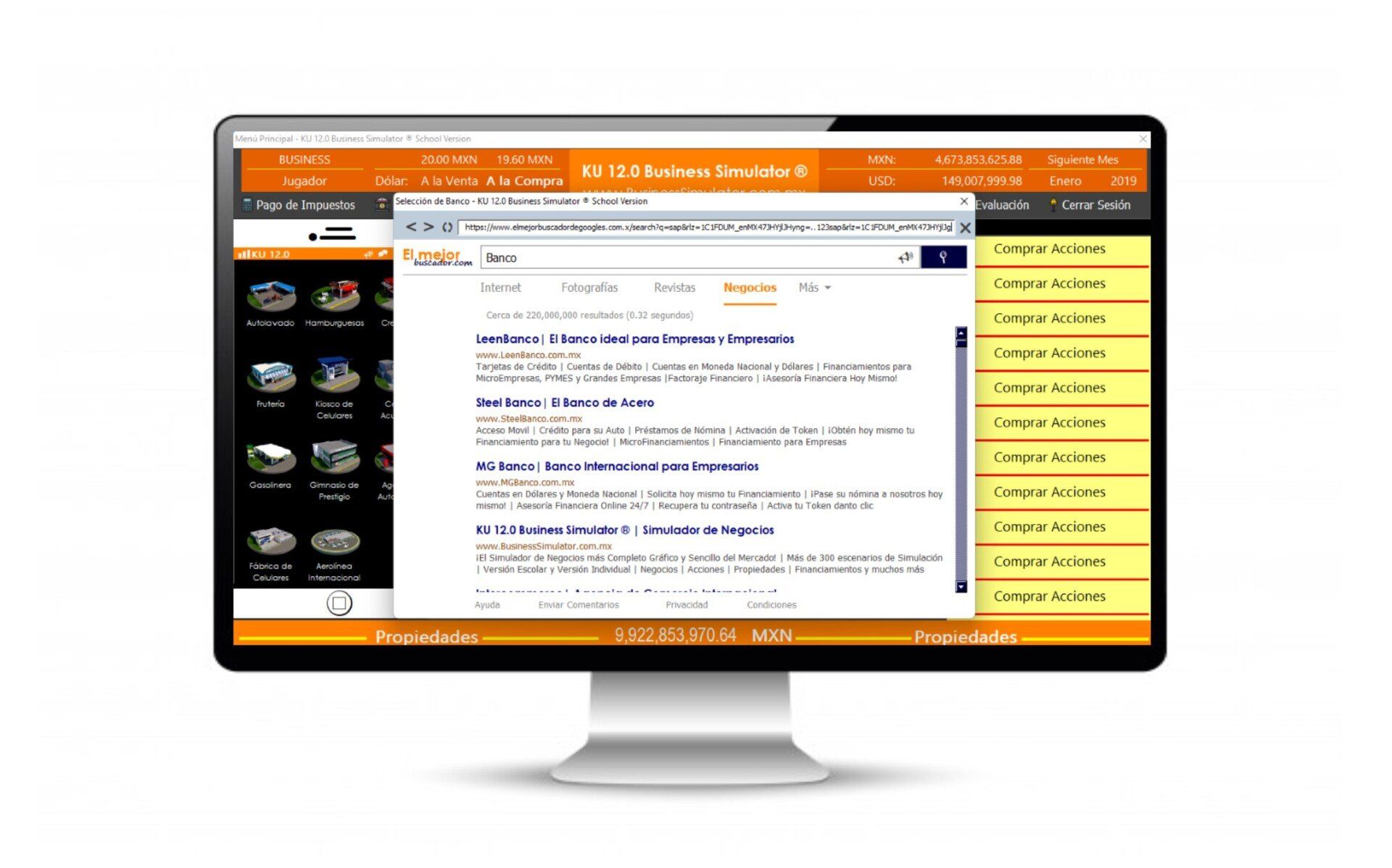 Interfaz de decisiones estratégicas