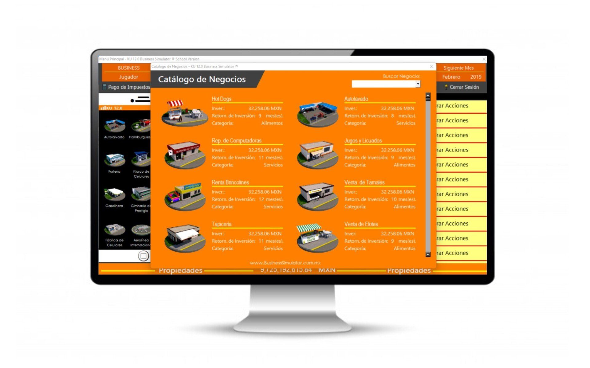 Simulación de compras y ventas