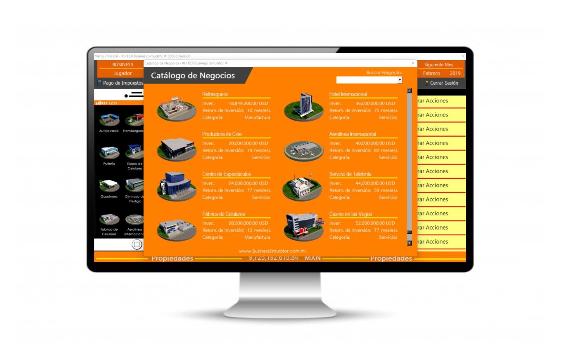 Panel de control para proyecciones financieras