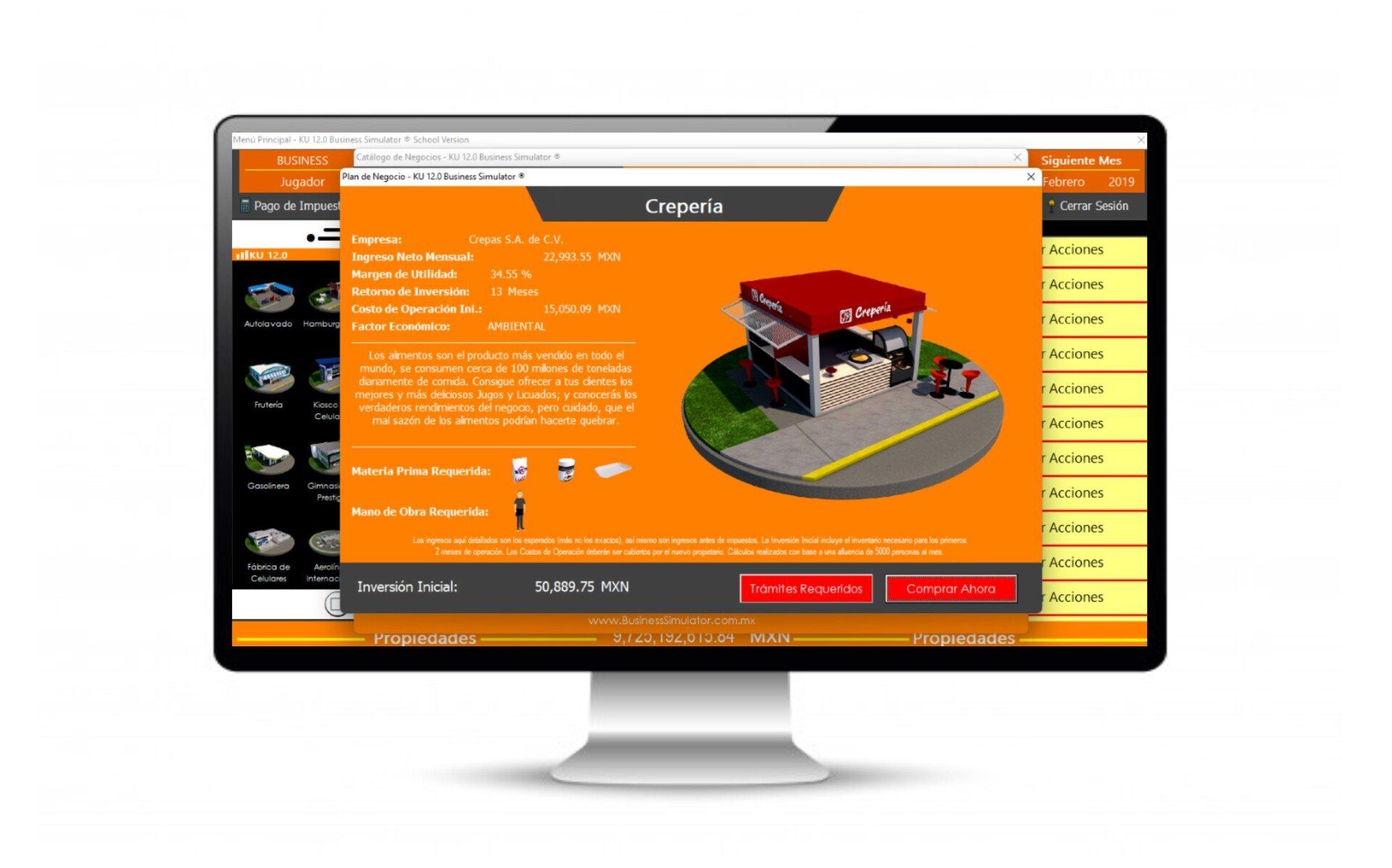 Simulador de presupuesto empresarial