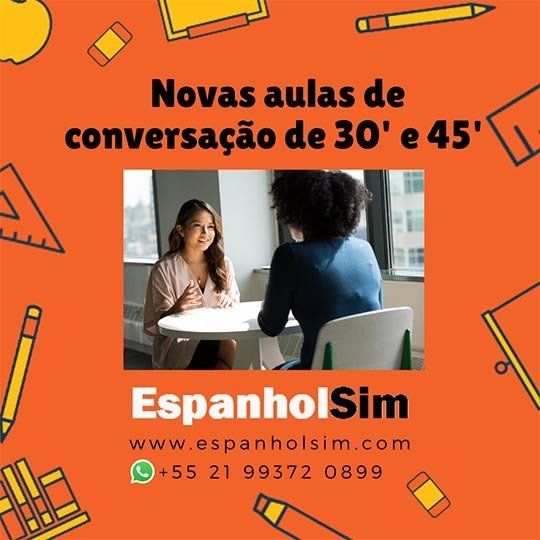 Aulas de conversação em espanhol. Professor nativo de Espanha