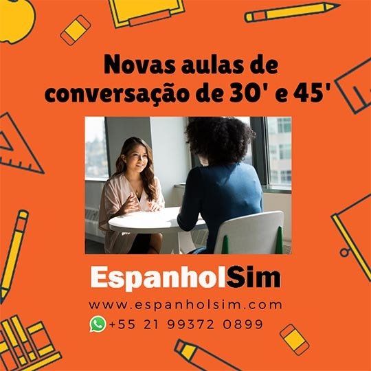 Reserve agora Aulas de conversação em espanhol. Professor nativo de Espanha