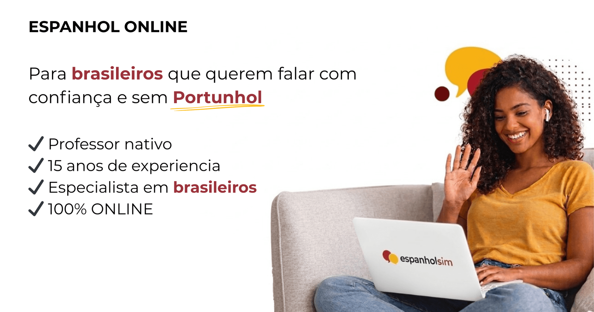 Espanhol para brasileiros com professor nativo de Espanha