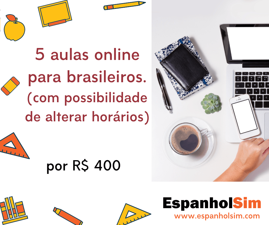 Aulas de espanhol online