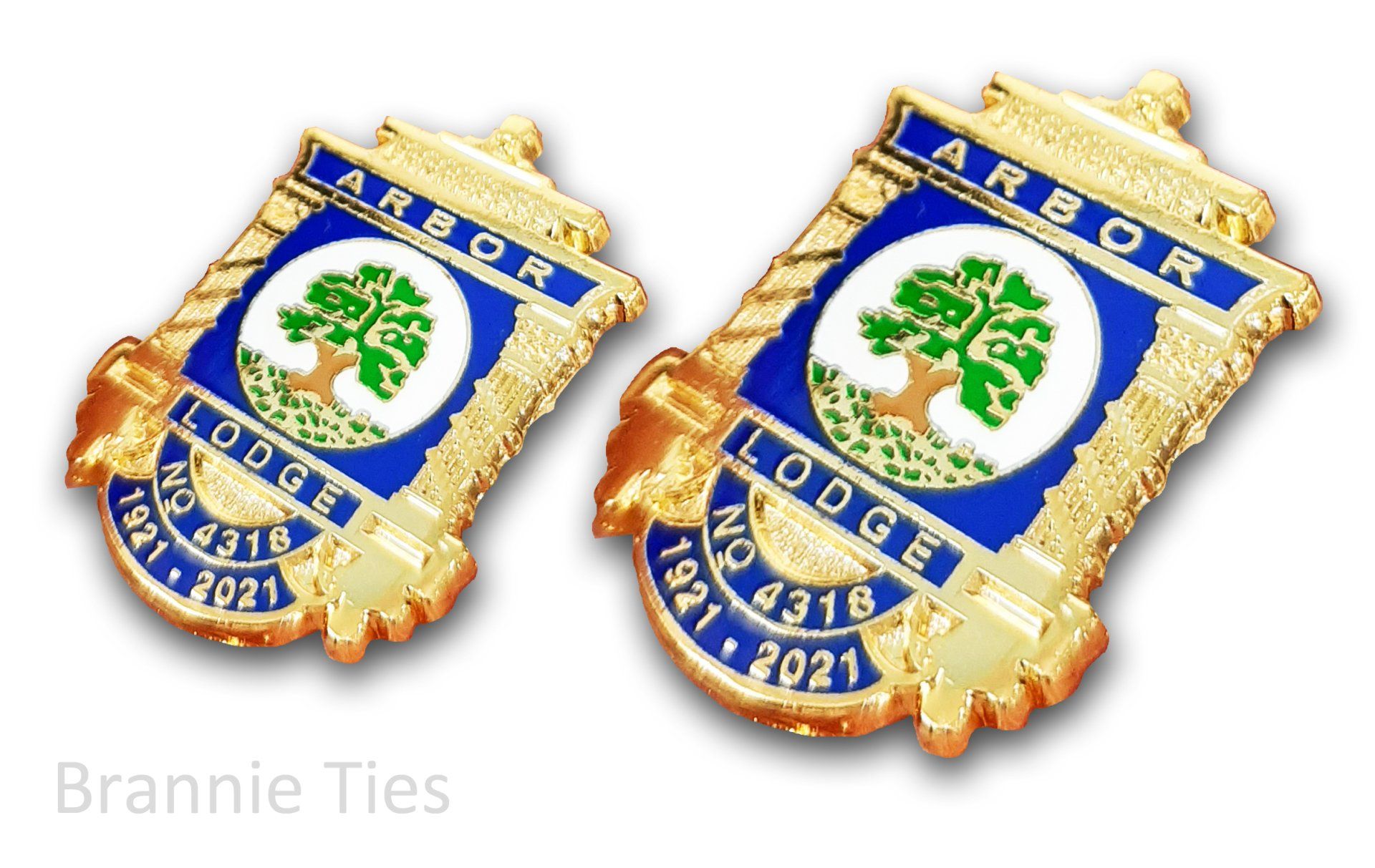 Bespoke Masonic pin badges