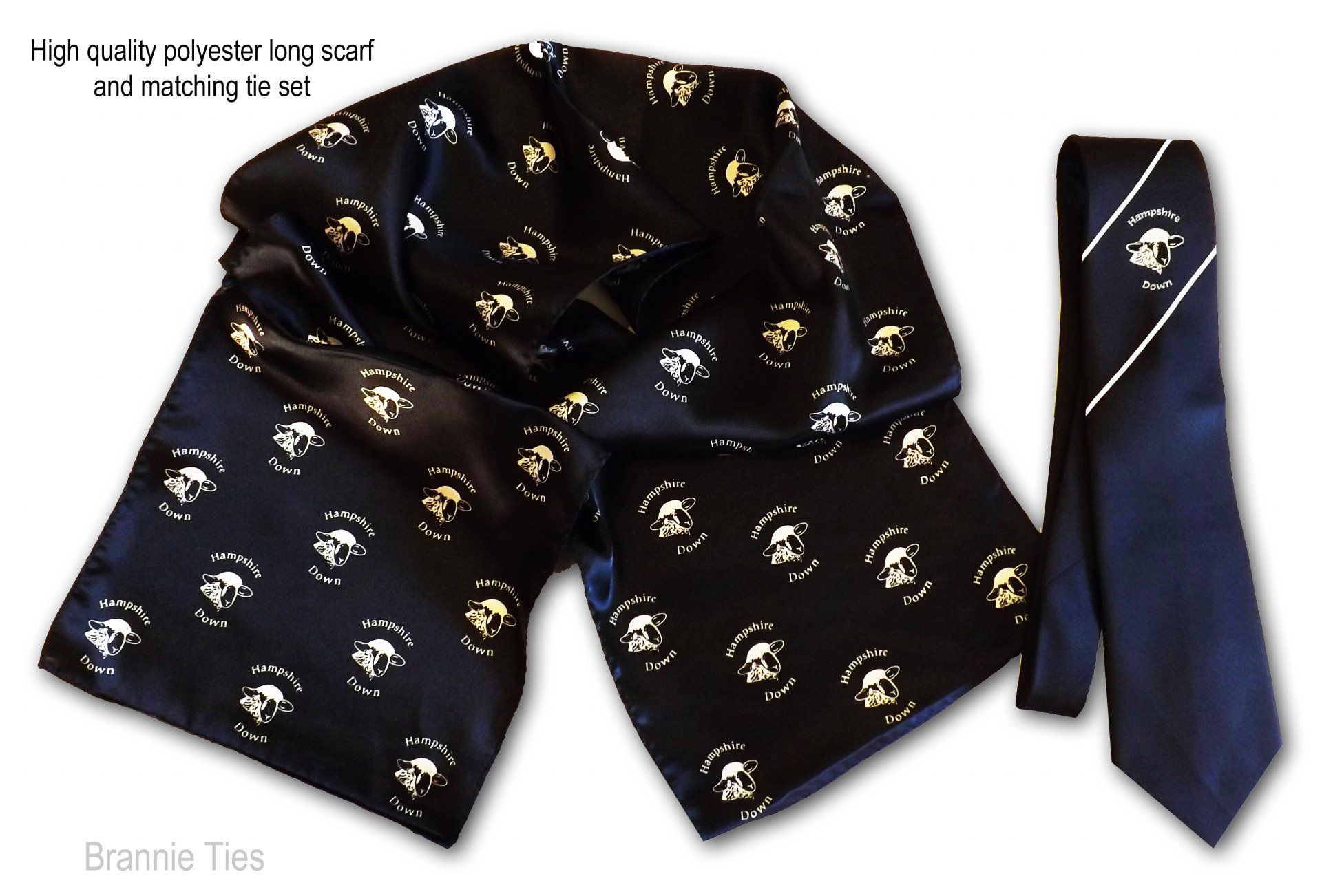 Ladies scarf and tie set