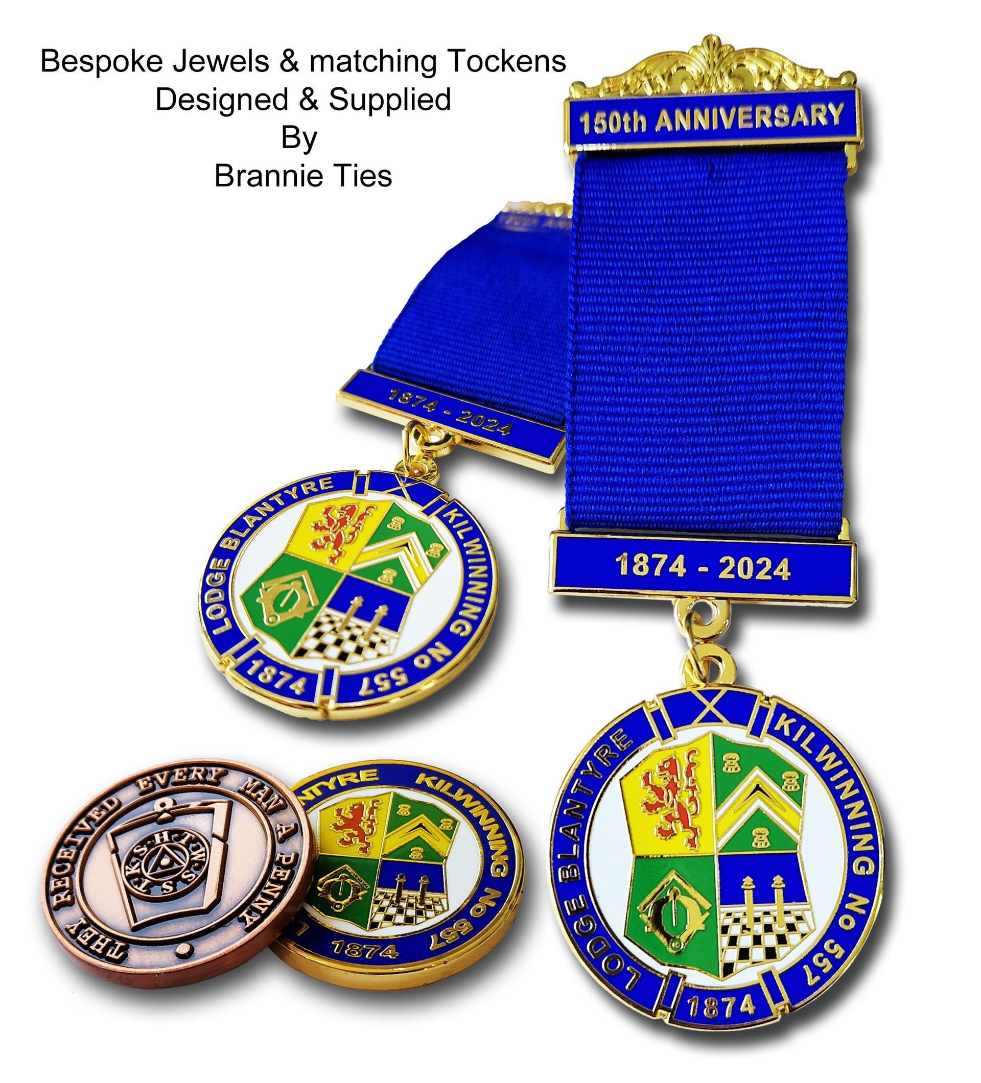 Masonic jewel set
