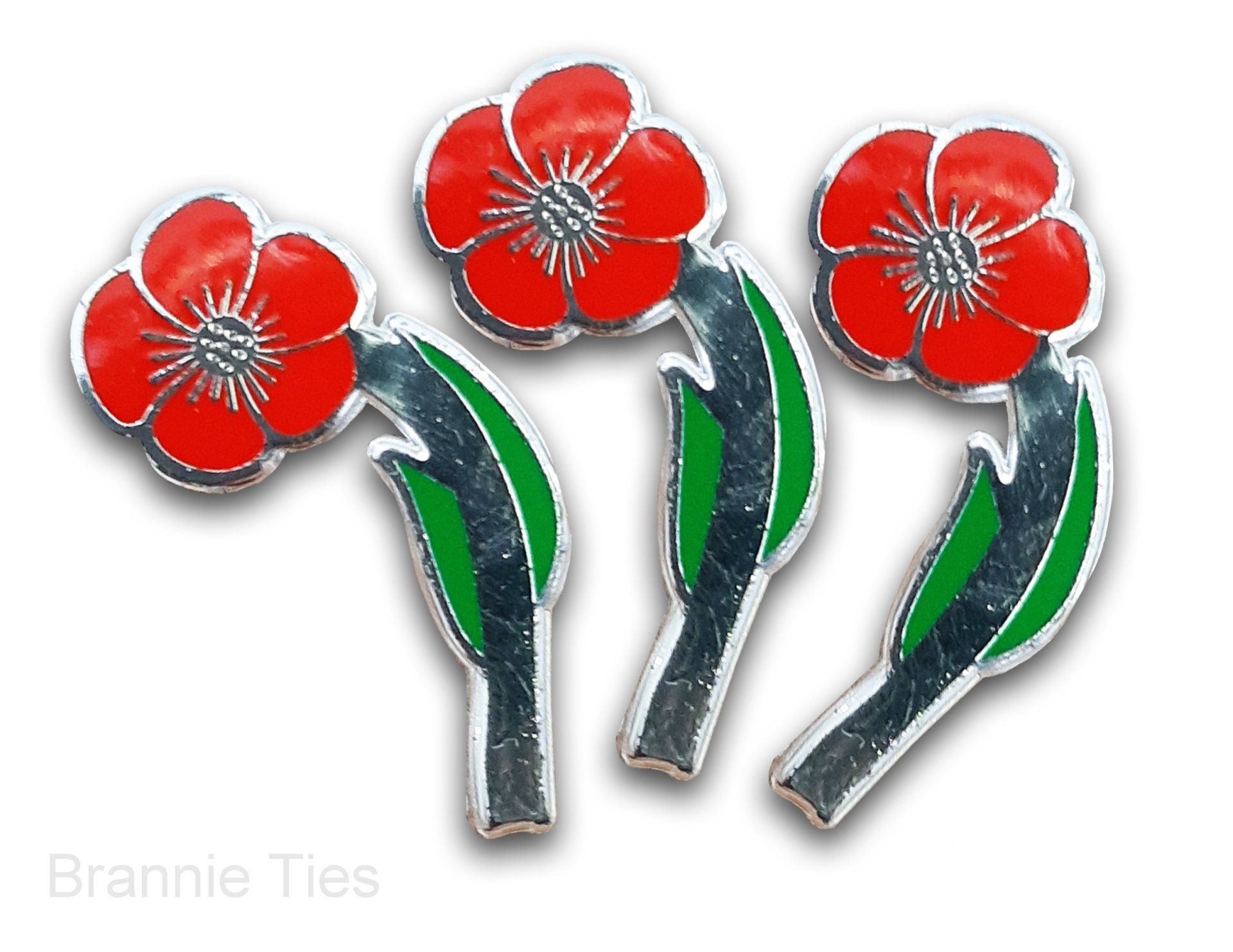 Poppy pin badges