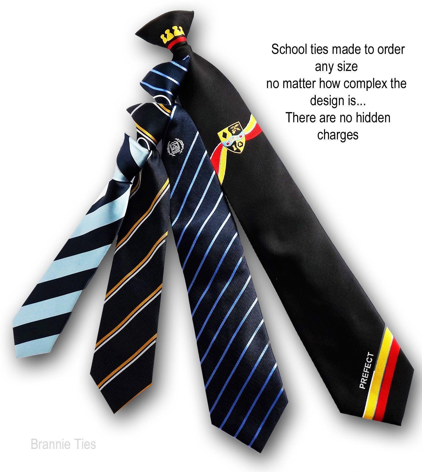 mixed tie sizes