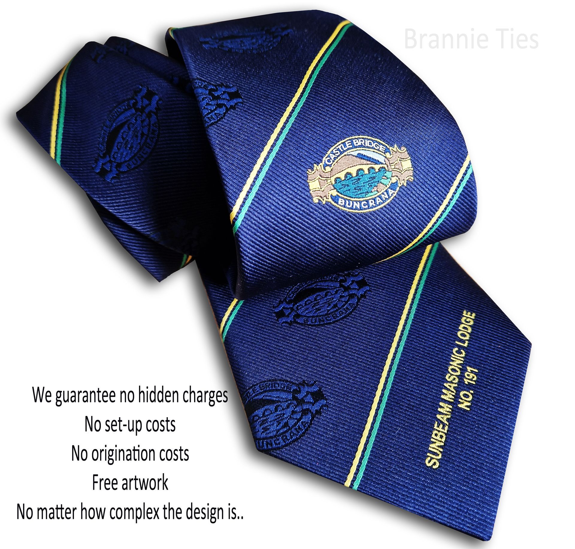 masonic shadow weave tie