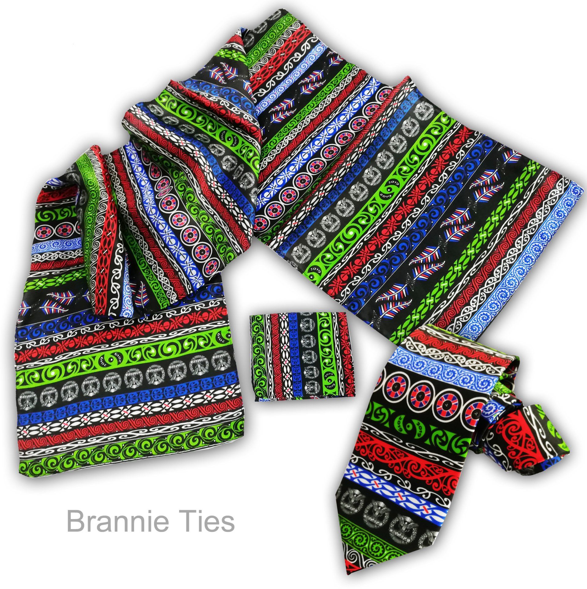 funky scarf and tie set