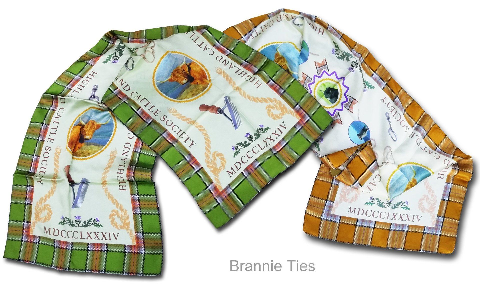 Ask about our digital printing service Tartan style scarves