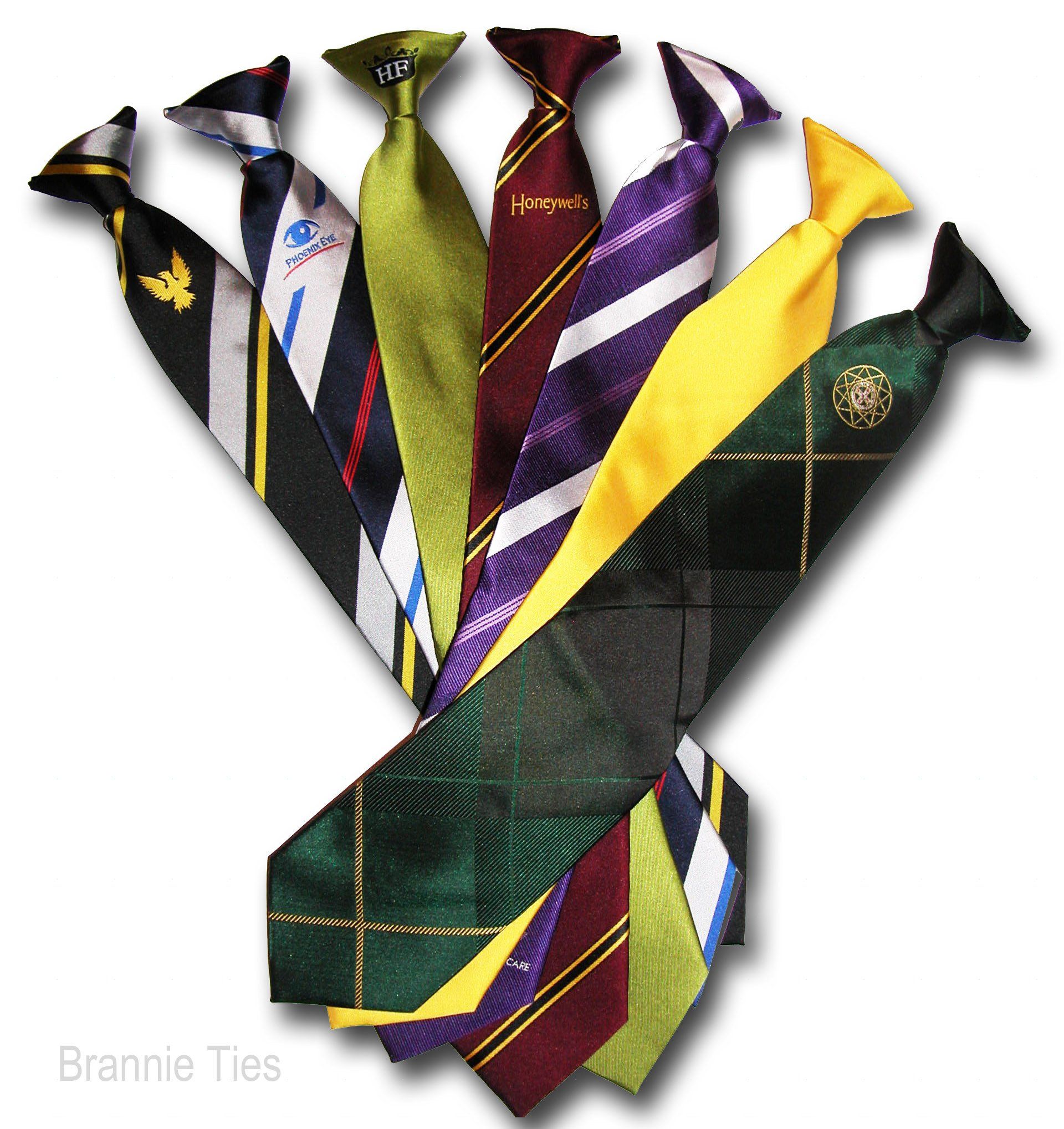 Corporate clip-on ties