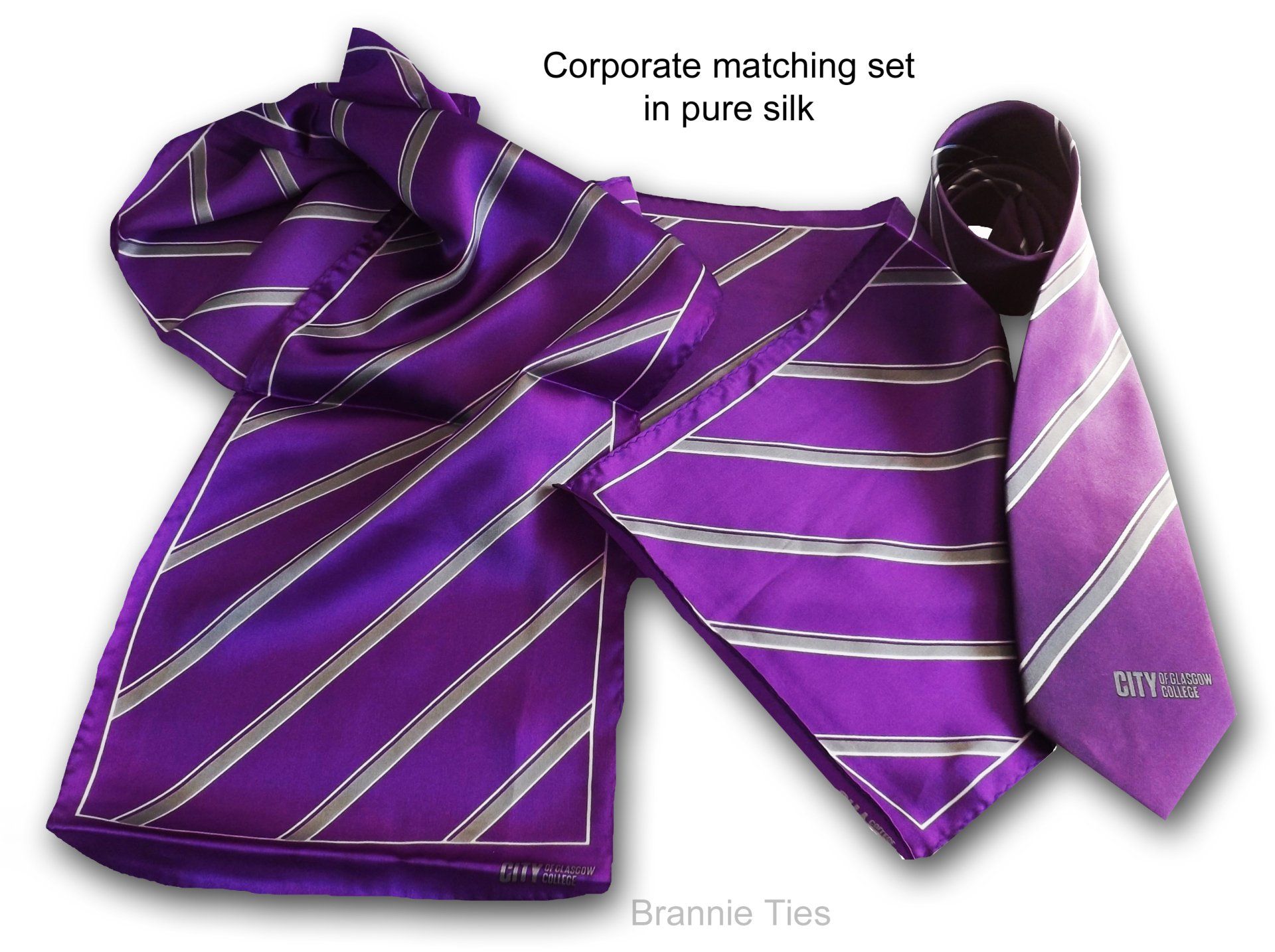 silk tie and scarf set