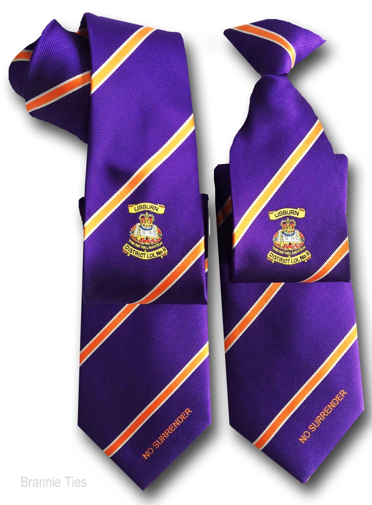 straight and clip-on ties