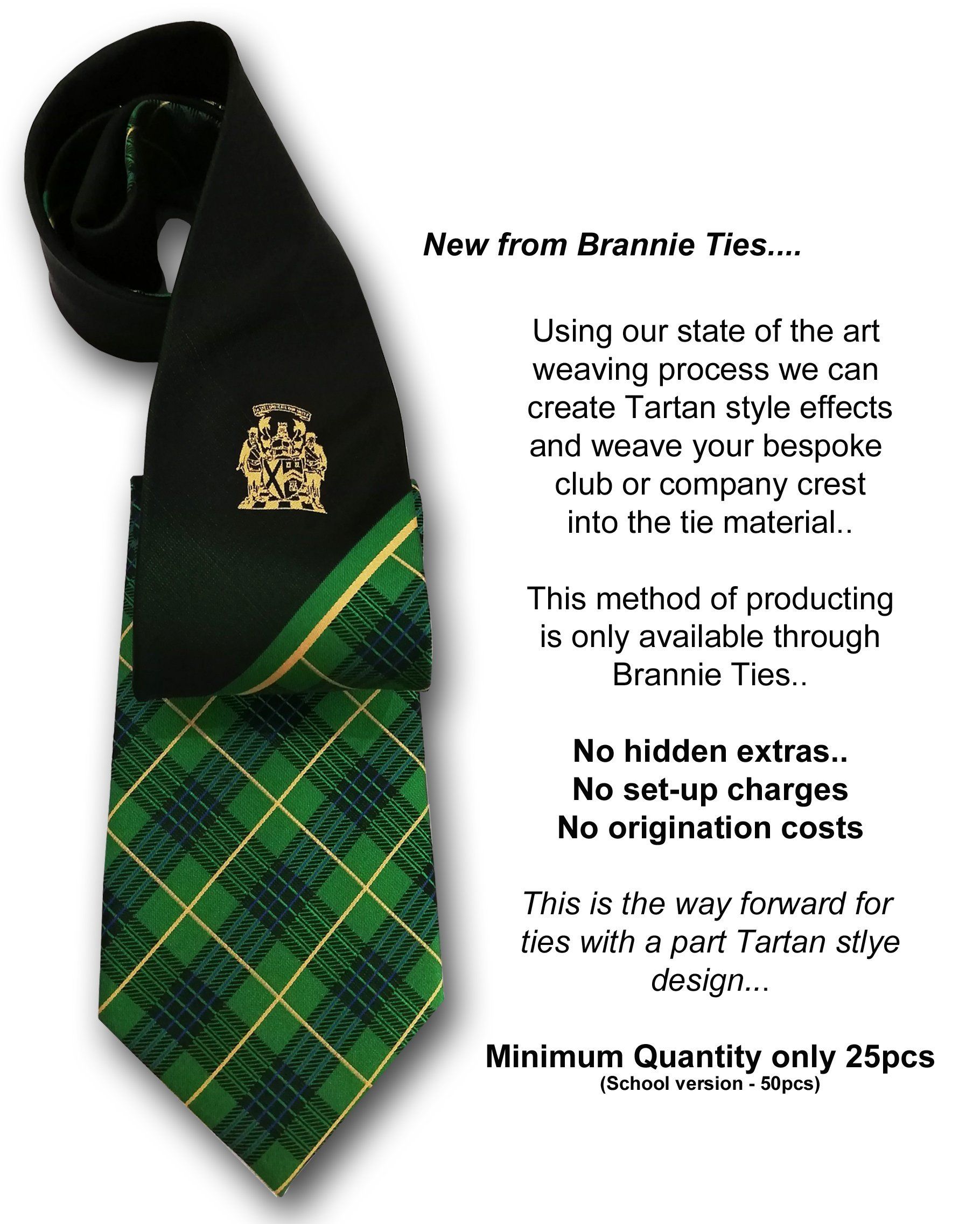 Tartan style ties