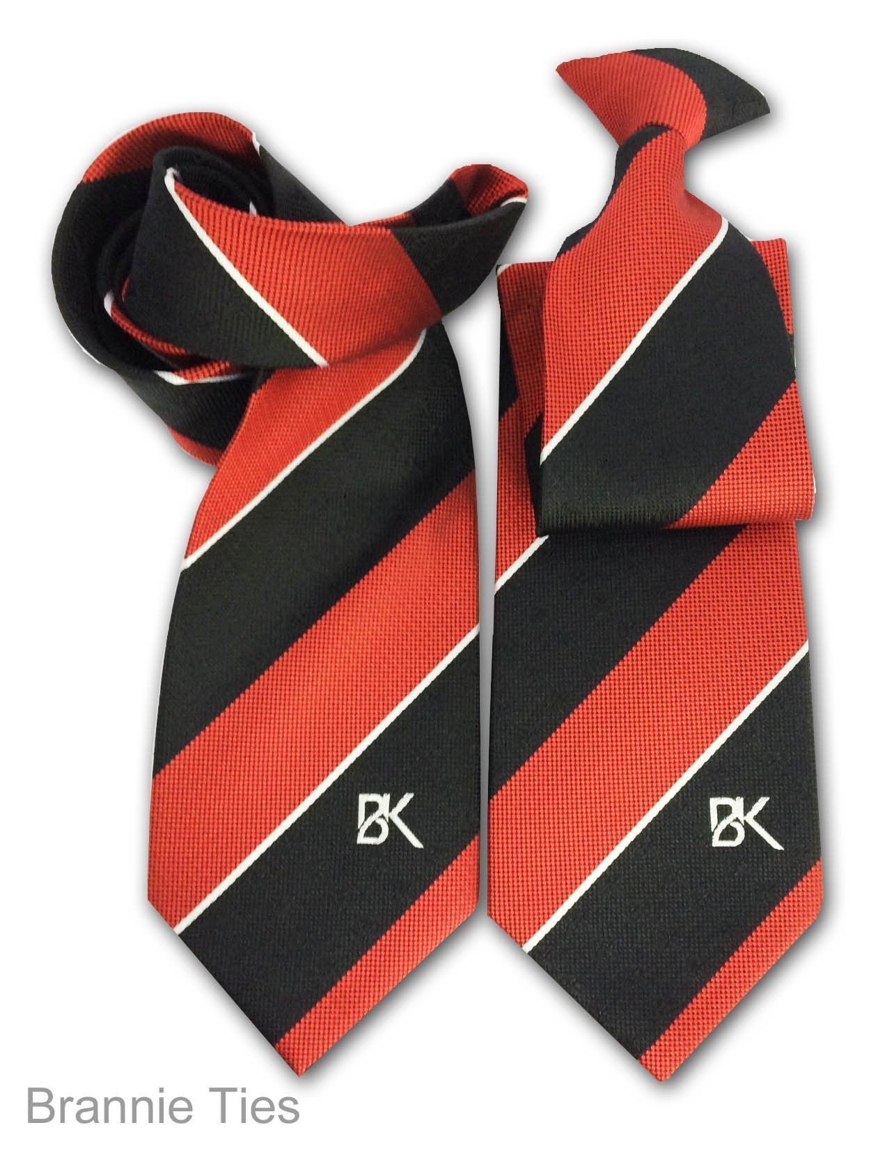 clip-on ties and straight ties