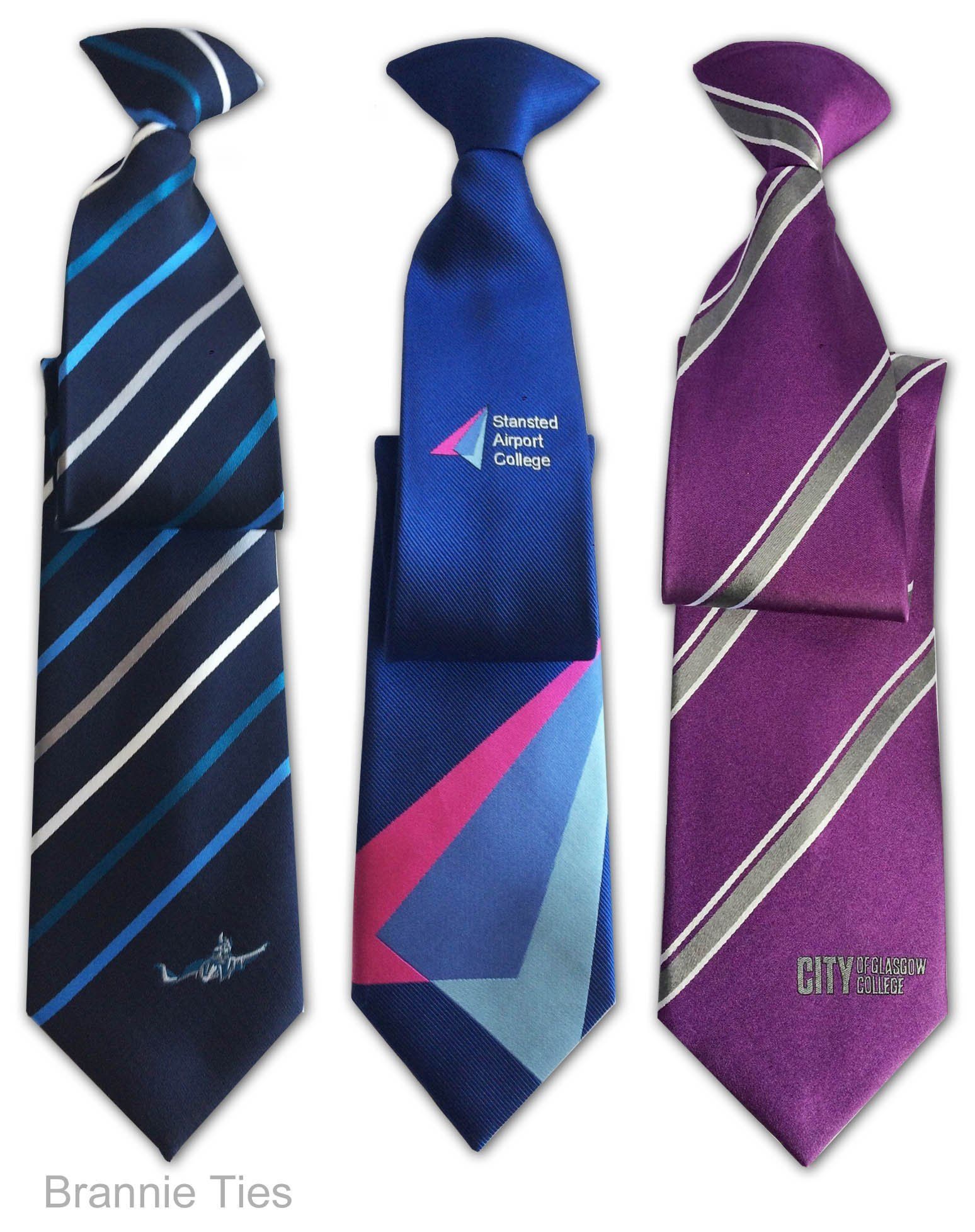 security clip-on ties