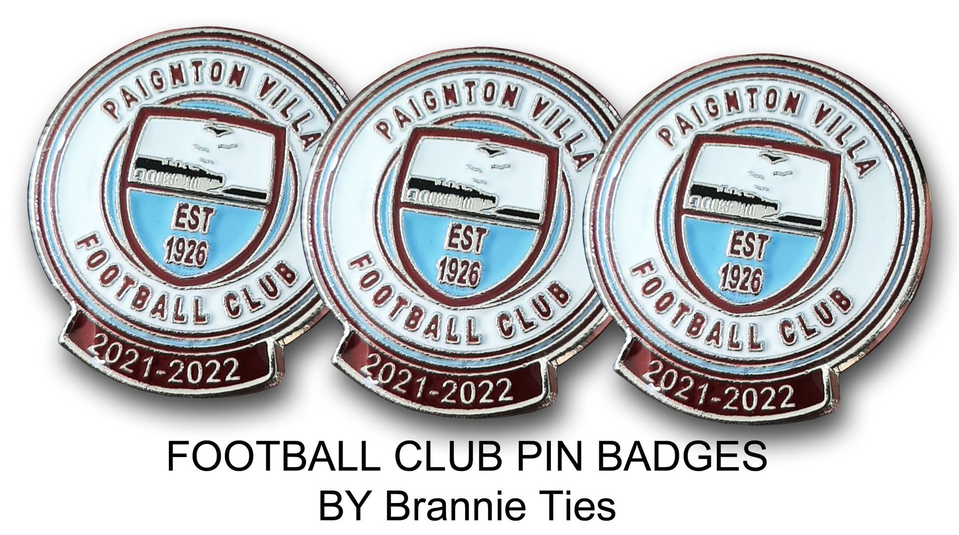 football club pin badges