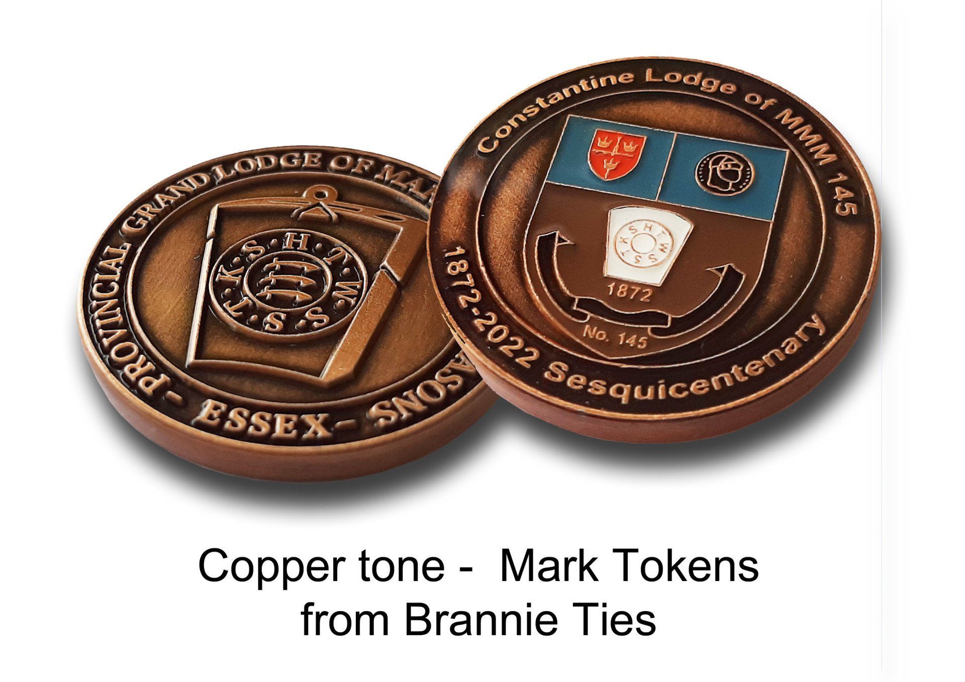 Copper tone  tokens