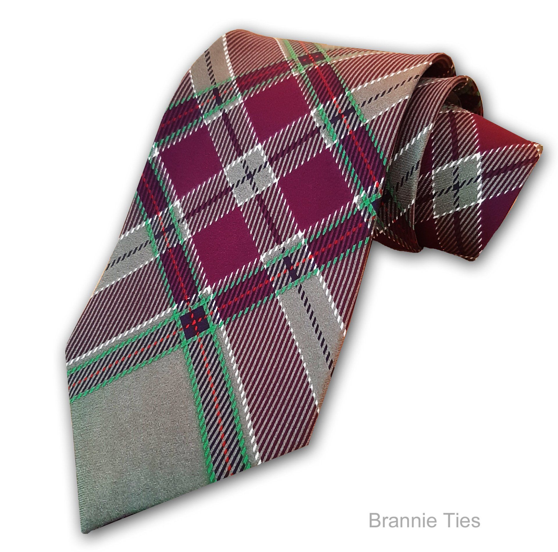 Tartan style ties