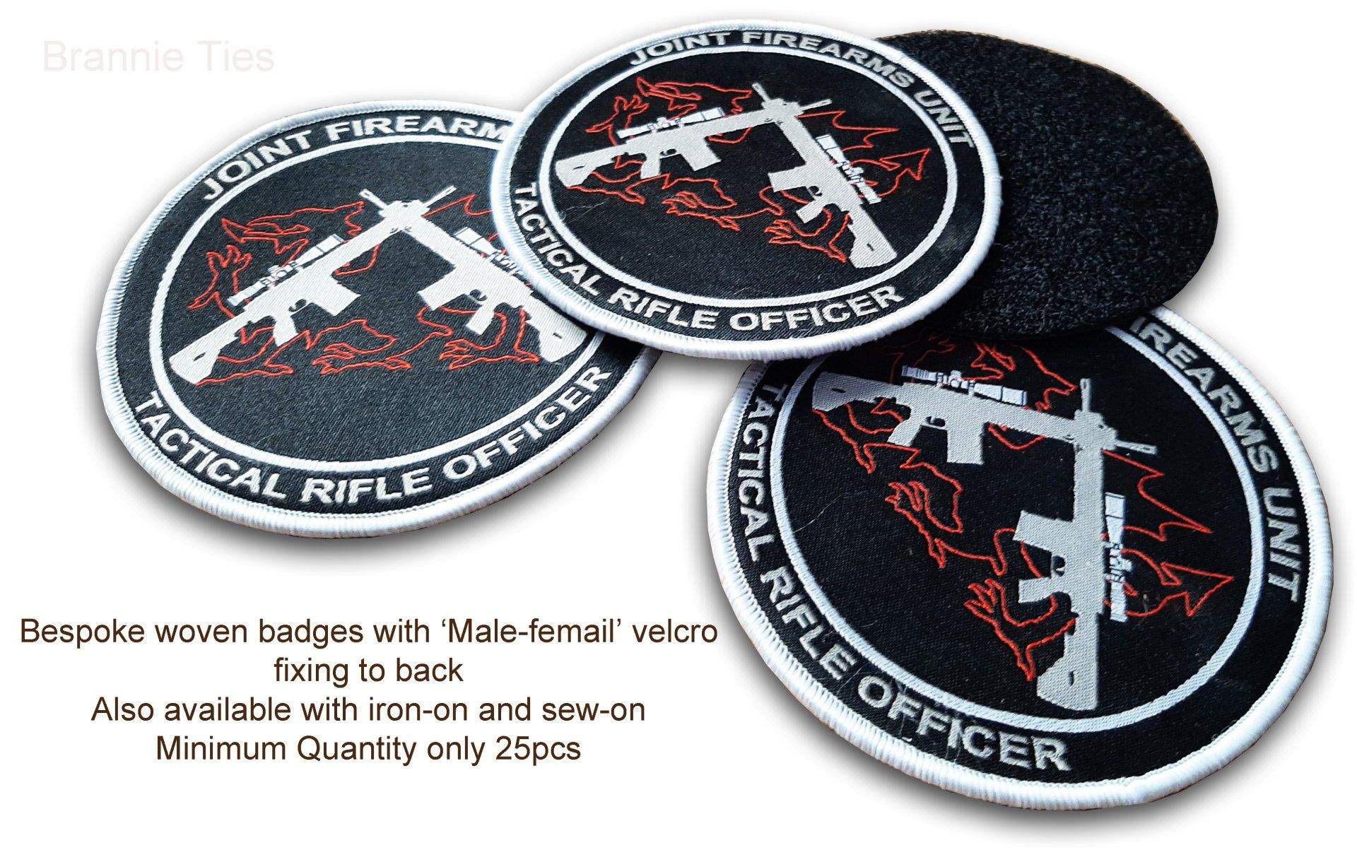 woven badges for police