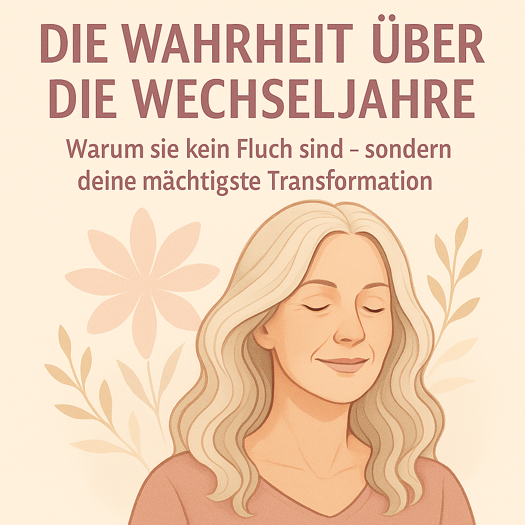 Die Wahrheit über die Wechseljahre – beruhigende Illustration einer Frau