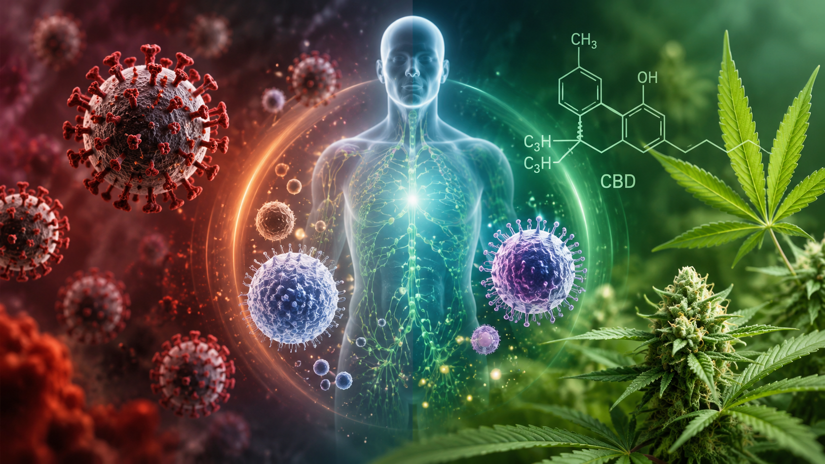 Symbolbild zu Hantavirus, Cannabinoiden, CBD und Entzündungsprozessen im Immunsystem