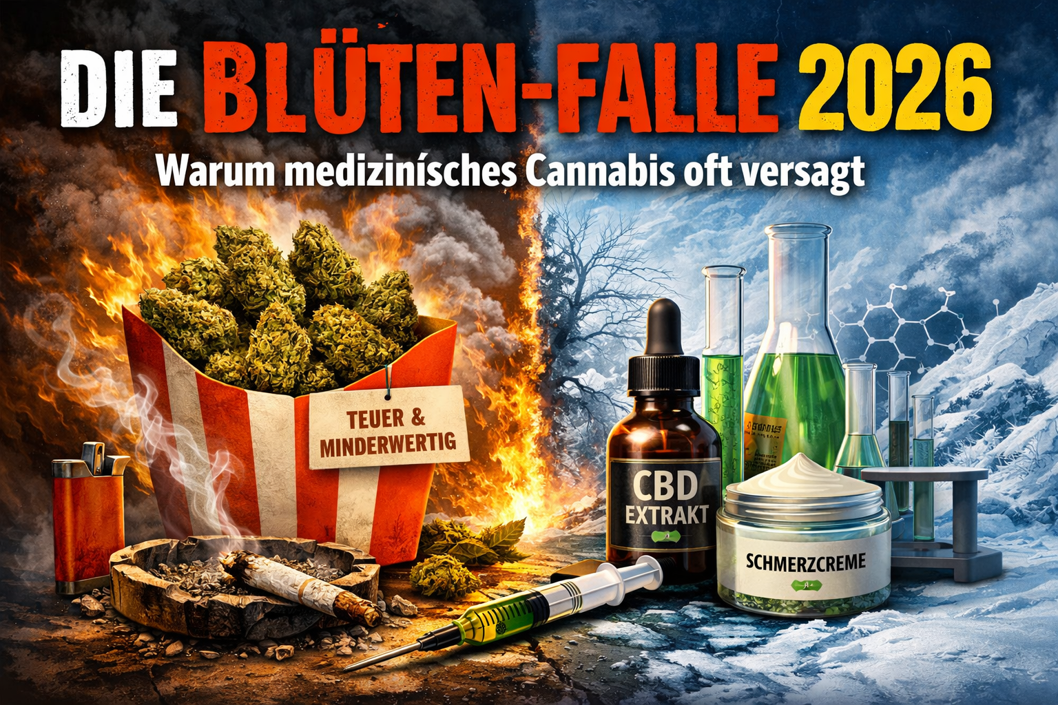 Medizinisches Cannabis Blüten vs CBD Extrakt – Unterschied in Wirkung und Stabilität bei Schmerzen