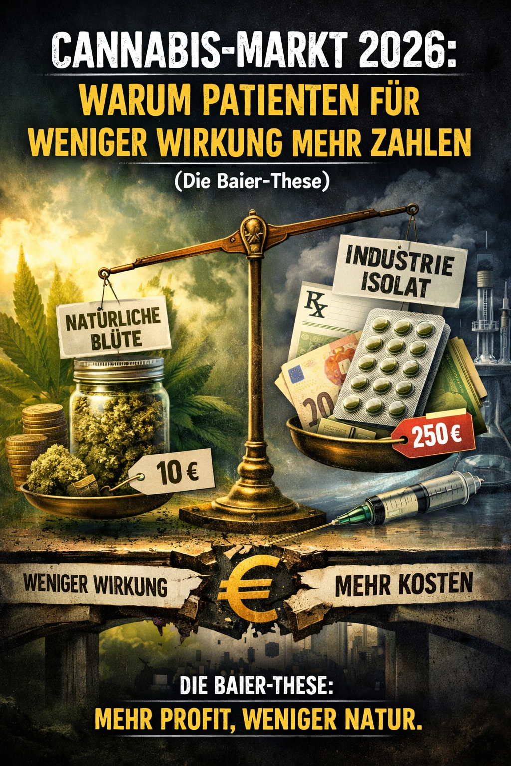 Cannabis Blüte vs teures Isolat Preisvergleich