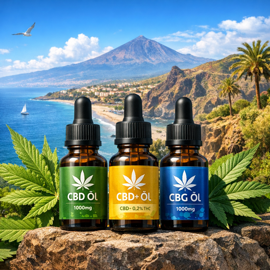 CBD, CBD+ und CBG Öl auf Teneriffa Kanaren