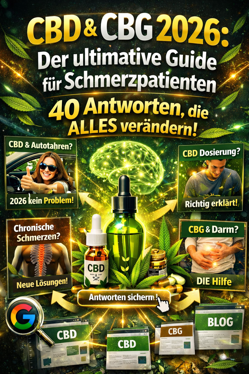 CBD und CBG Guide 2026 für Schmerzpatienten