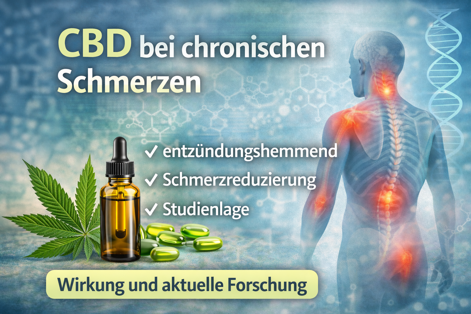 CBD bei chronischen Schmerzen – Wirkung, entzündungshemmende Eigenschaften und aktuelle Studien