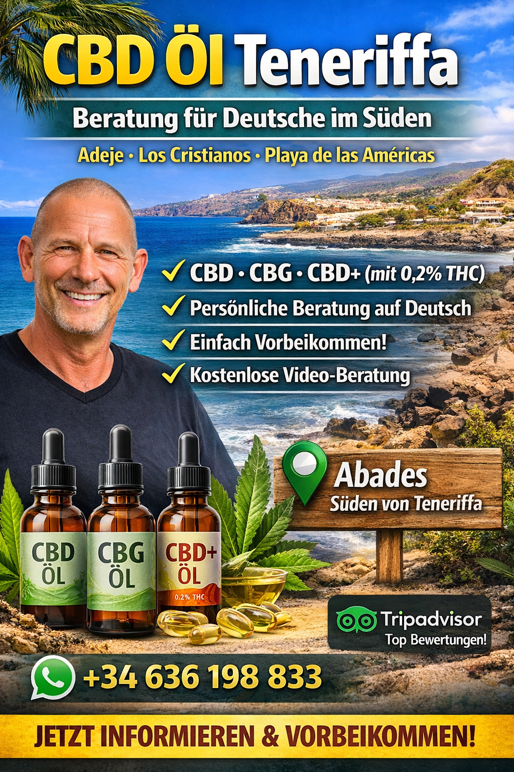 CBD Beratung Teneriffa Süden für Deutsche
