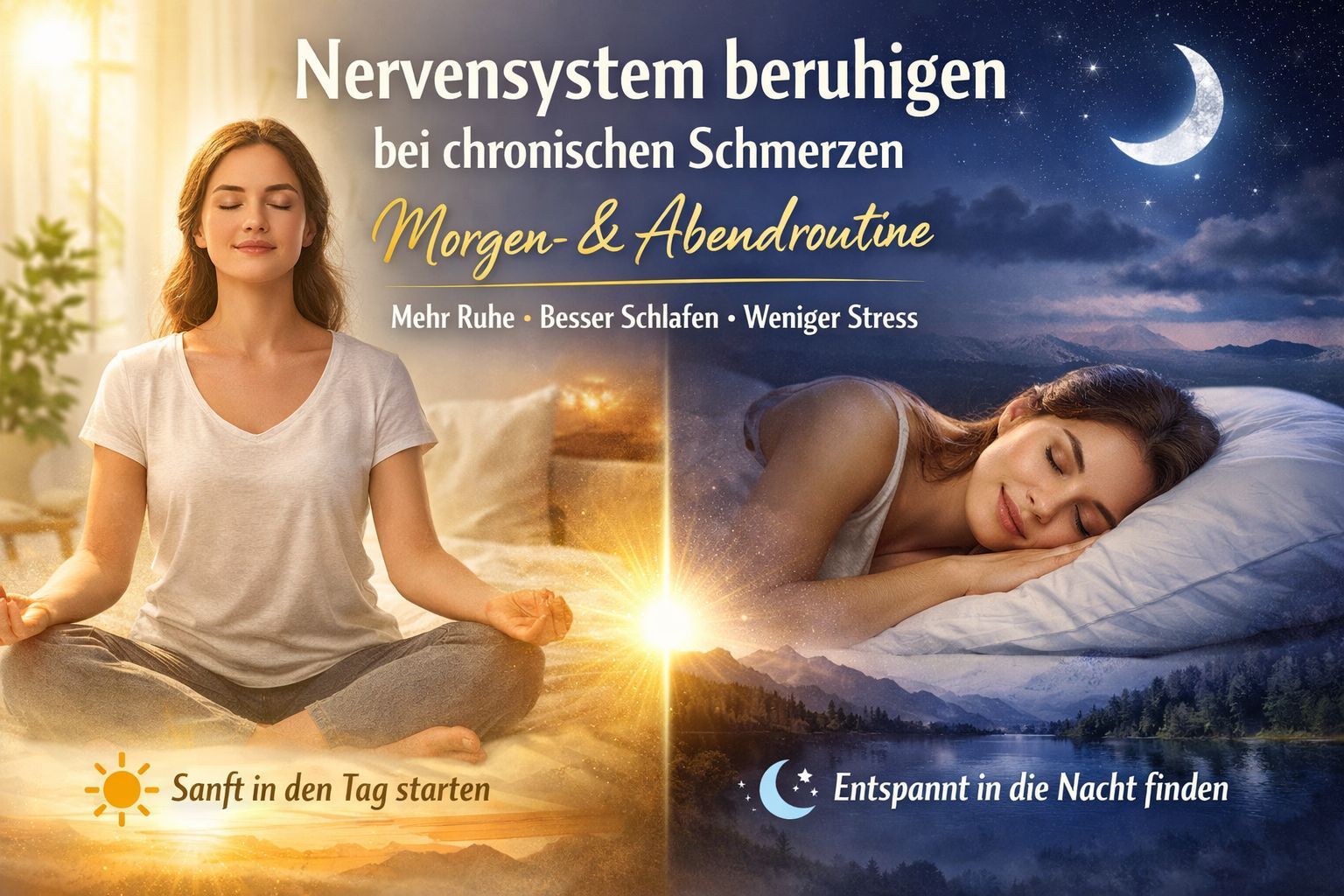 Routine zur Beruhigung des Nervensystems morgens und abends
