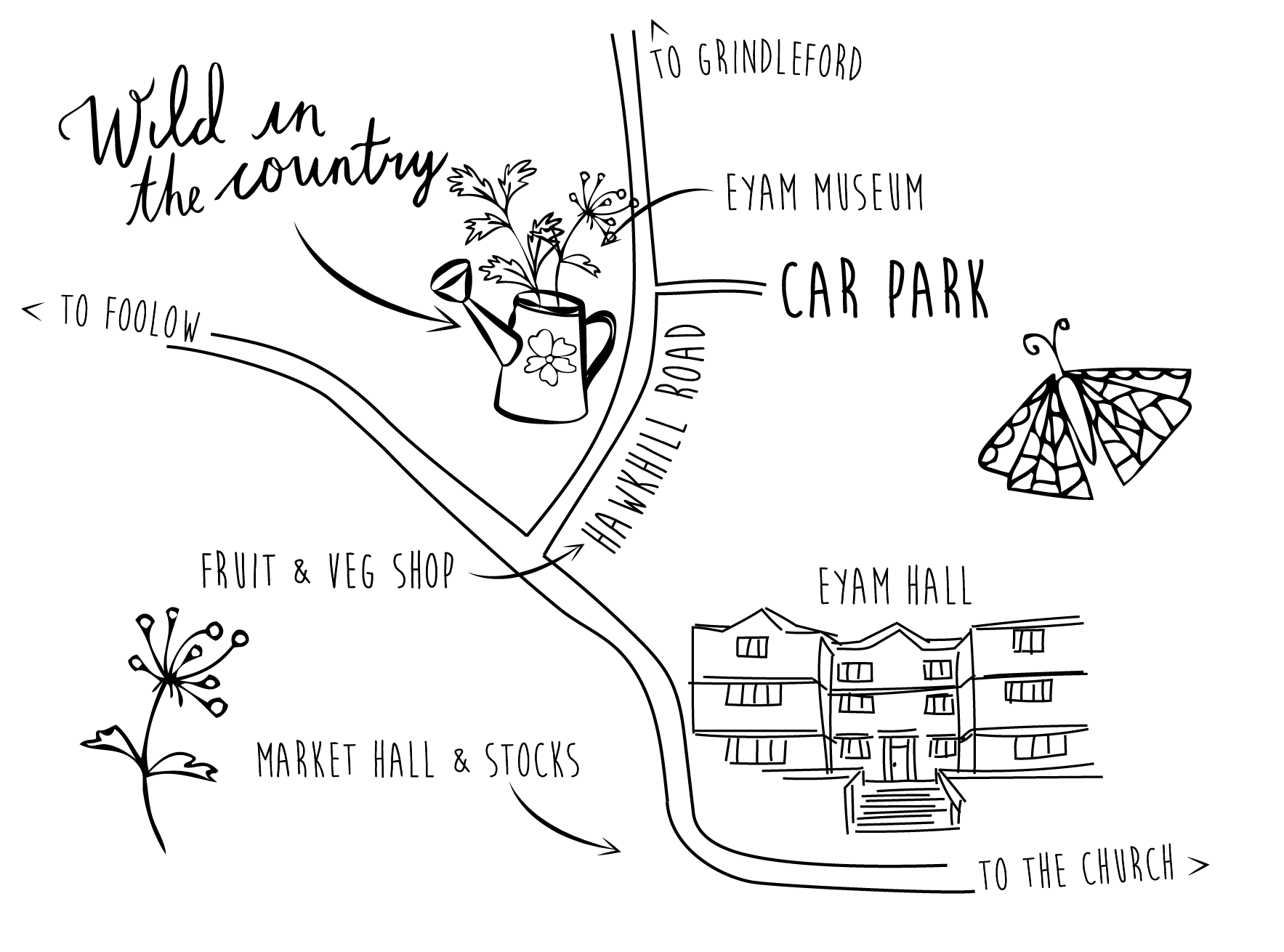 Eyam flower grower map