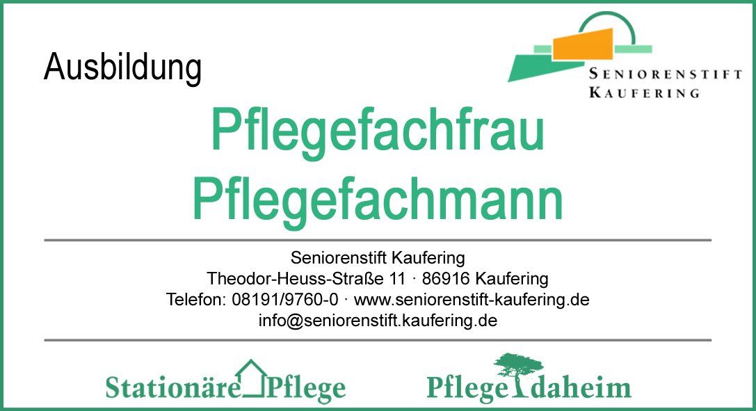 Ausbildung Ausbildung zur Pflegefachkraft