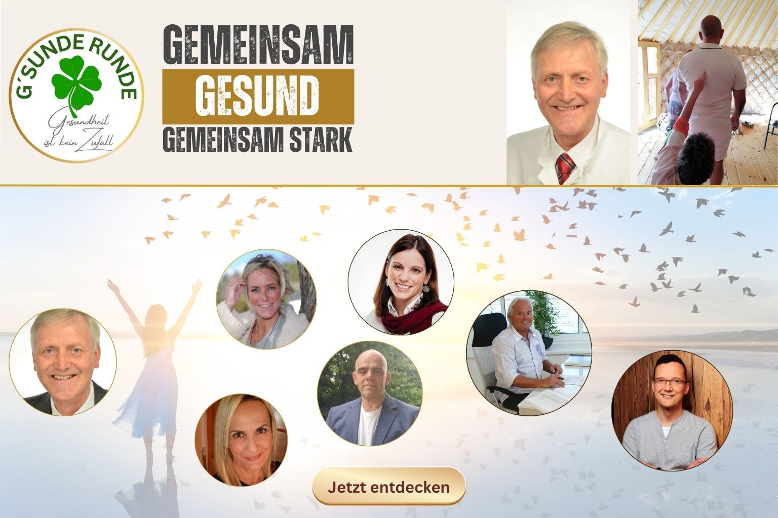 Die gesunde Runde für mehr Gesundheit, Wohlbefinden und Lebensenergie.