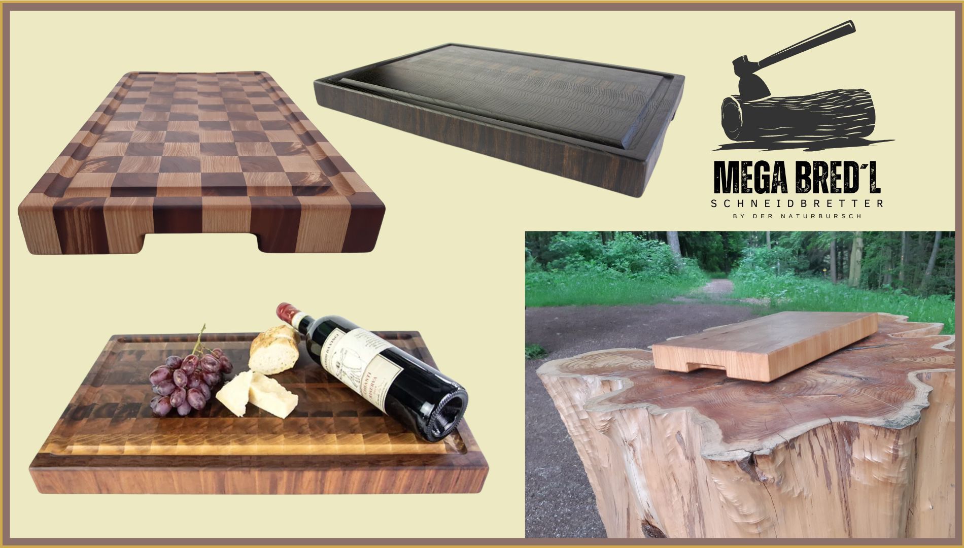 Schneidebretter mit individuellen Oberflächen Serviebretter, Küchenbretter und Schneidbretter mit individuellen Oberflächen
