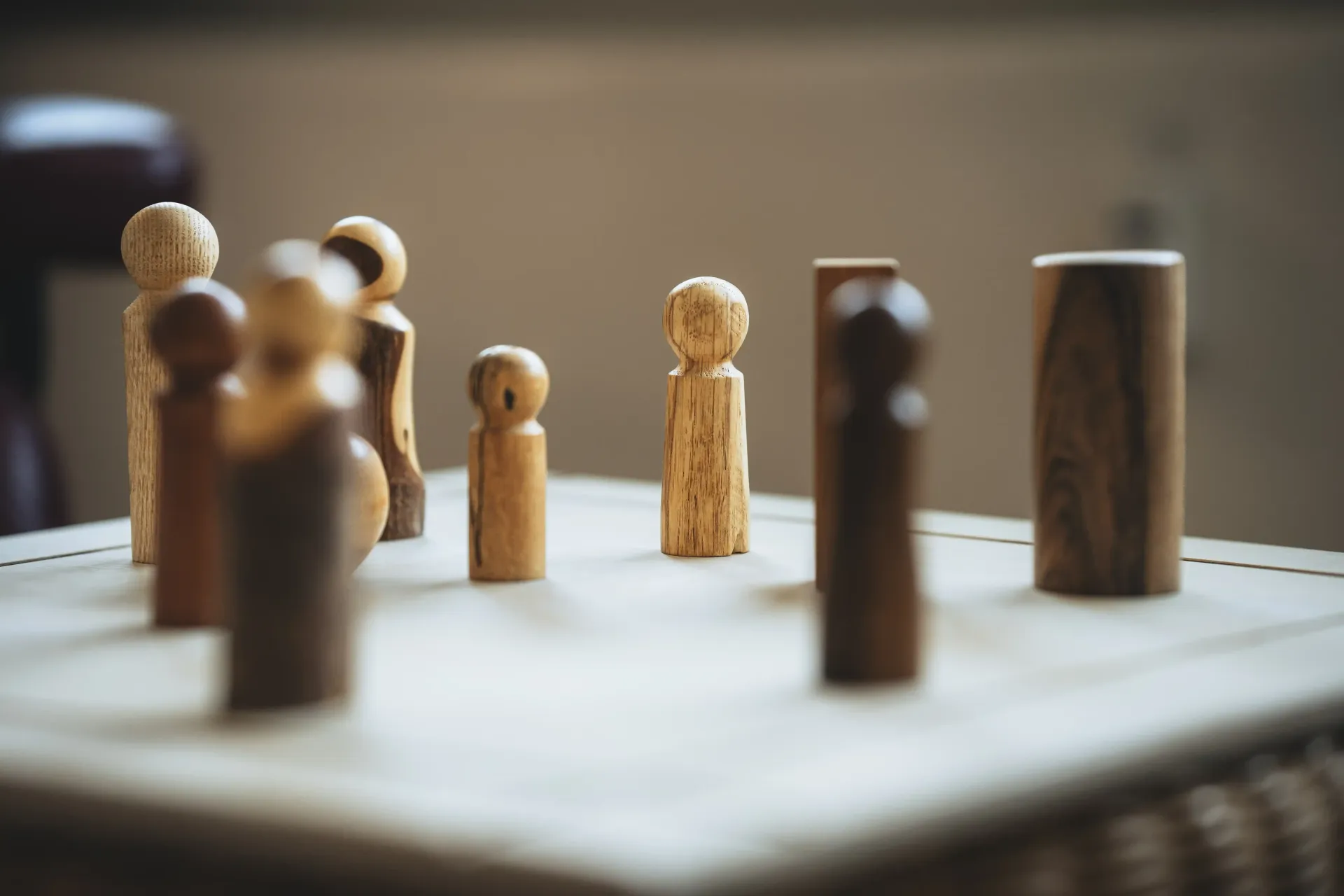 Systemaufstellung mit dem Brett ist in Einzelarbeit möglich