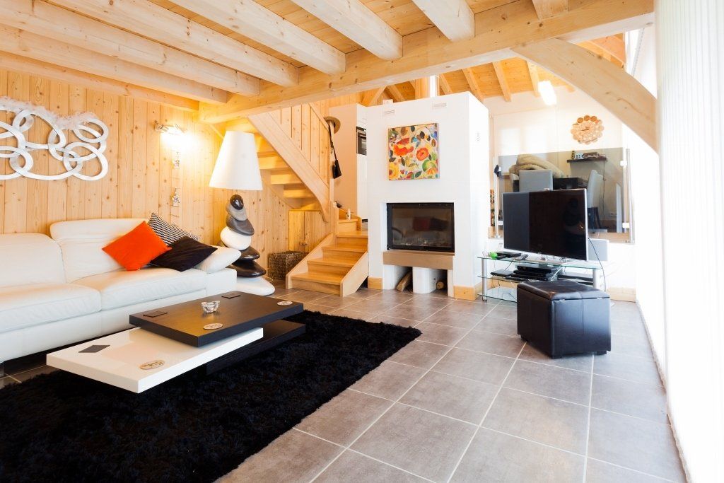 Vue intérieure jour chalet Montalbert