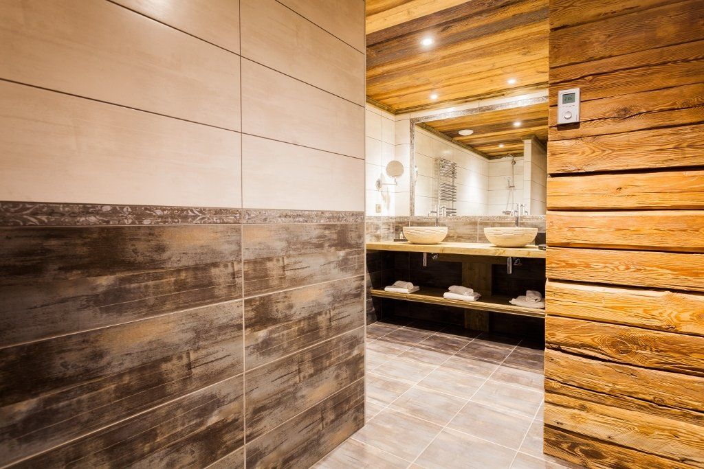 Salle de bain chalet Courchevel