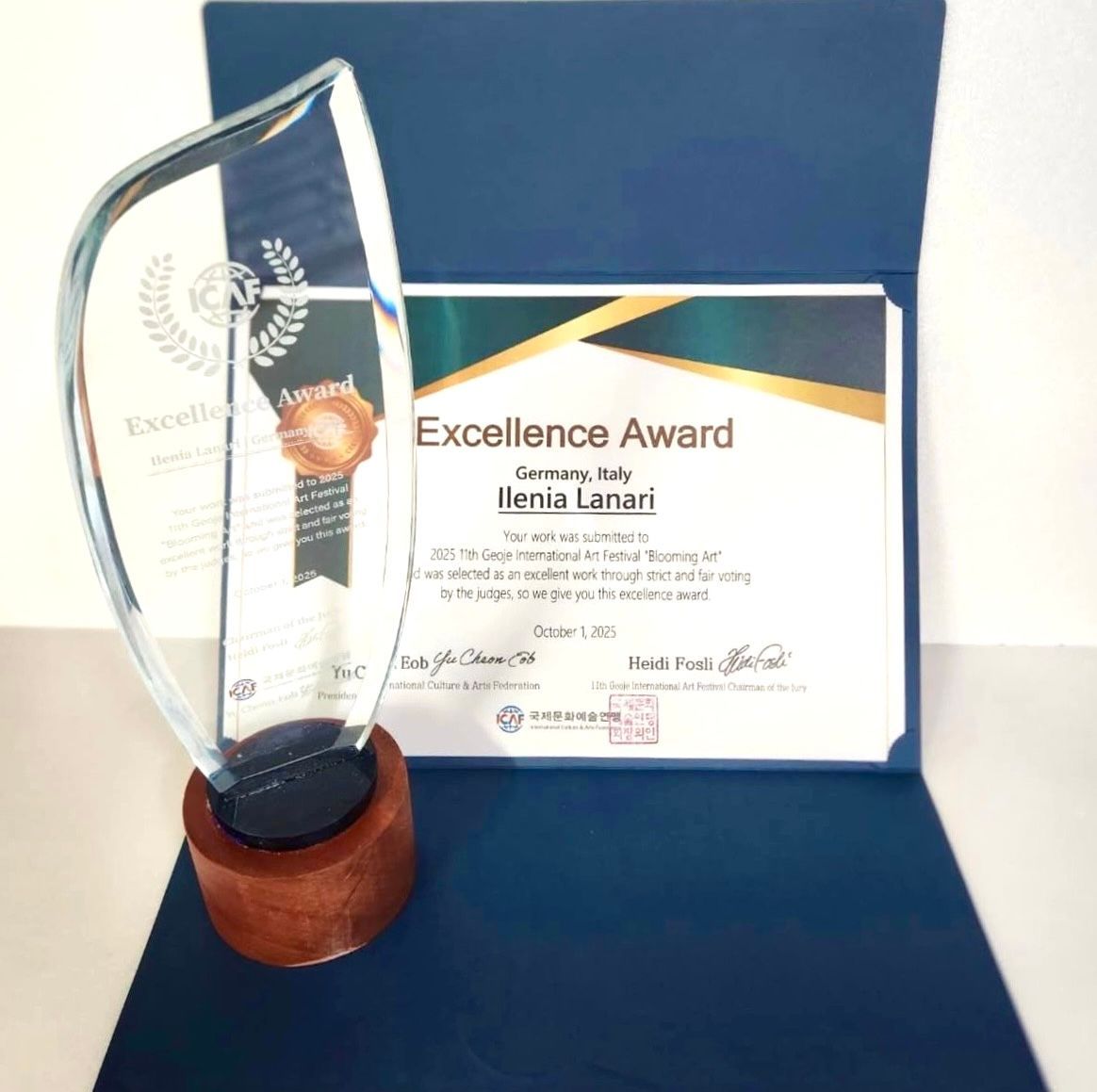 Ilenia Lanari Excellence Awards Museum South Korea Ilenia Lanari Excellence Awards Museum South Korea