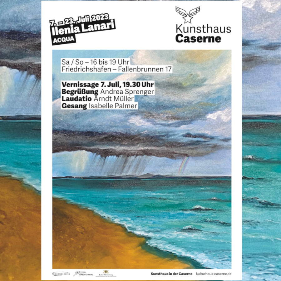 Ilenia Lanari art Solo Exhibition Acqua in der Caserne in Friedrichshafen Ilenia Lanari art Solo Exhibition Acqua in der Caserne in Friedrichshafen