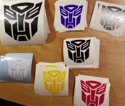 Vinyl stickers from Team Prime